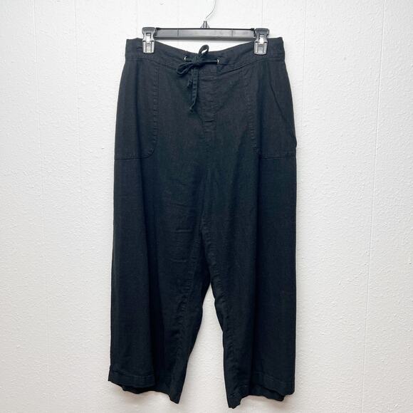 Naturals D&Co. Linen Blend Beach Vacation Relaxed Coastal Womens Pants Size XL - Picture 1 of 12